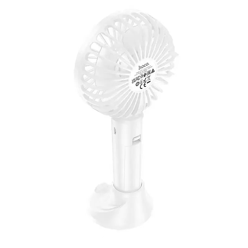 Hoco Df07 Mini Handheld Fan With Phone Holder Hoco Df07 Mini Handheld Fan With Phone Holder